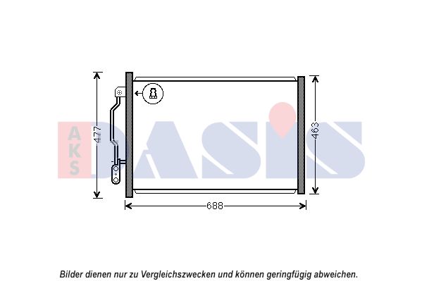 AKS DASIS Lauhdutin, ilmastointilaite 122034N